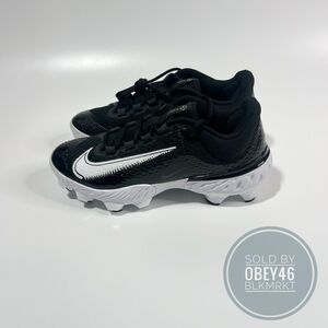 Nike Alpha Huarache Elite 4 Low MCS Black Baseball Cleats FD6221-001 Size 8.5